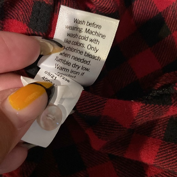 Croft & Barrow super soft flannel button down size L NWT!! - Picture 7 of 10